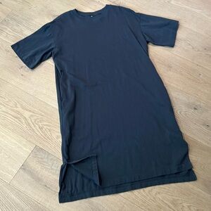 Uniqlo charcoal T-shirt dress.